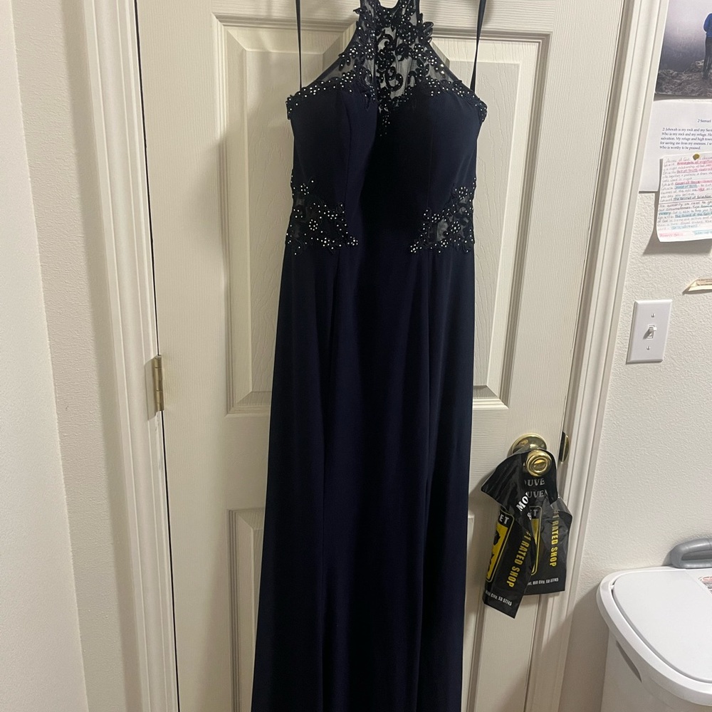 Navy blue prom dress size 11